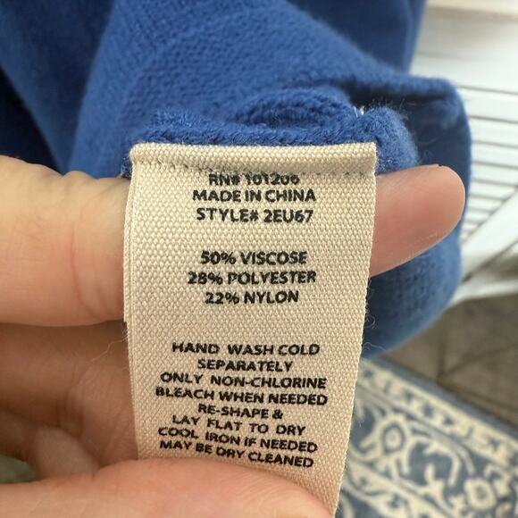 NWT SOFT SURROUNDINGS Women's XL Priscilla Knit Tunic Swing Sweater Royal Blue - Picture 8 of 15